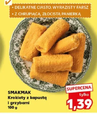 Krokiety z kapustą i grzybami promocja w Kaufland