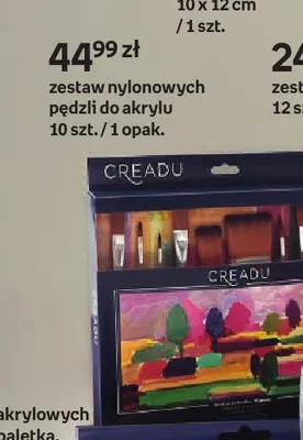 Zestaw nylonowych pędzli do akrylu 10-pak Creadu promocja w Empik