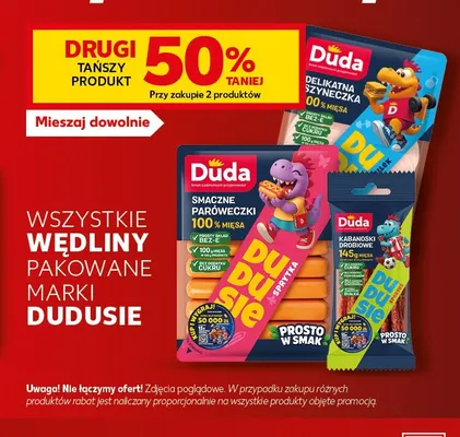 Wędliny pakowane marki Dudusie promocja w Kaufland