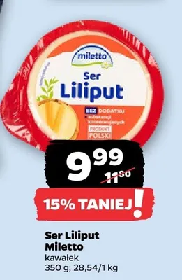 Ser Liliput kawałek promocja w Netto