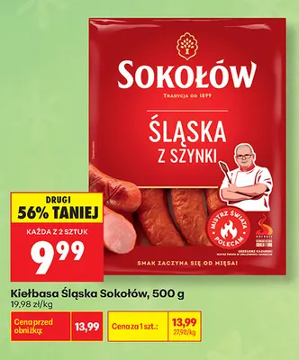 Kiełbasa Śląska Sokołów promocja w Biedronka