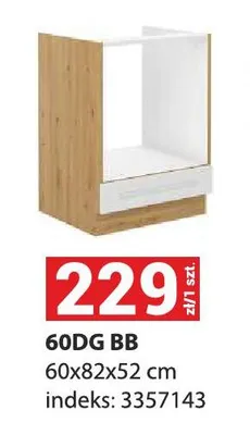Szafka kuchenna Luna 60DG BB 60x82x52cm promocja w Merkury Market