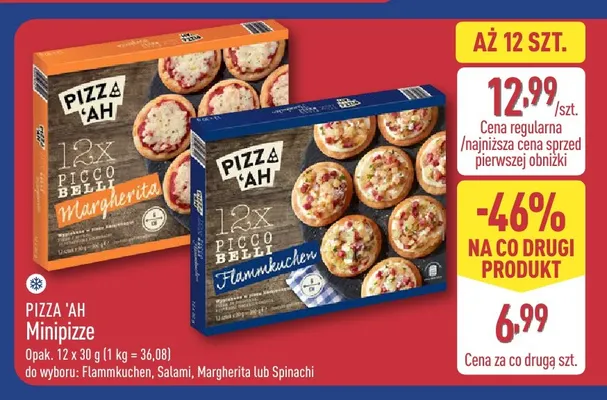 Minipizze Pizza 'Ah Flammkuchen 12-pak promocja w Aldi