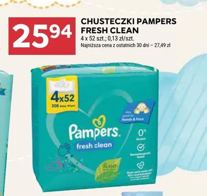 Chusteczki Fresh Clean promocja w Stokrotka