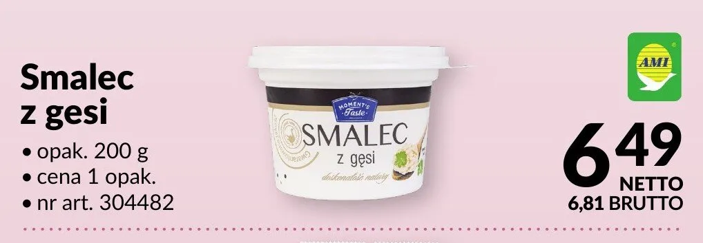 Smalec z gęsi promocja w Makro