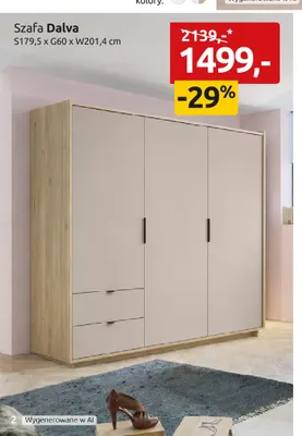 Szafa Dalva promocja w Black Red White