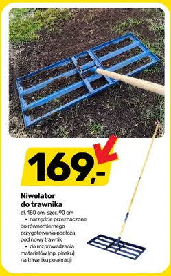 Niwelator do trawnika promocja w Bricomarche