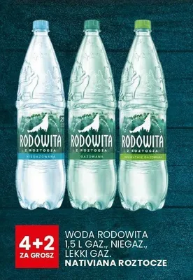 Woda mineralna Rodowita lekki gaz promocja w Wafelek