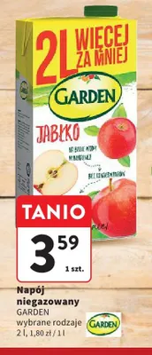 Napój niegazowany Garden Jabłko promocja w Intermarche