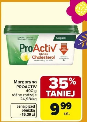 Margaryna obniża cholesterol w naturalny sposób różne rodzaje promocja w Carrefour Market