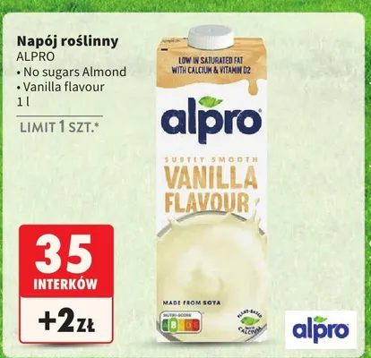 Napój roślinny Vanilla flavour promocja w Intermarche