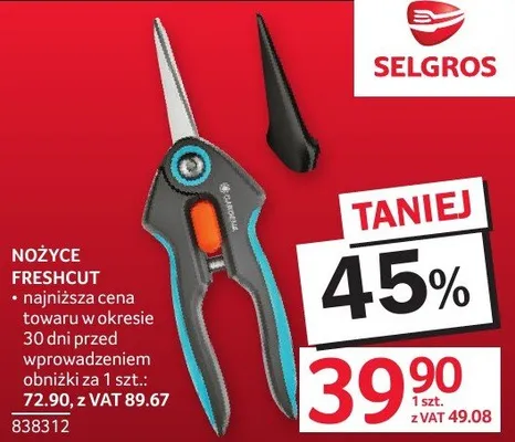 Nożyce Freshcut 838312 promocja w Selgros