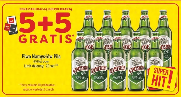 Piwo Namysłów Pils promocja w POLOmarket