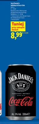 Whiskey & Coca-Cola Jack Daniel's promocja w Lidl