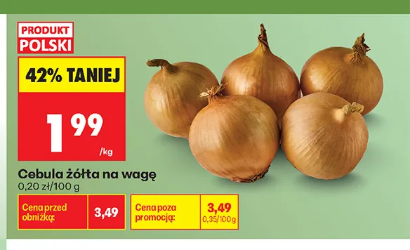 Cebula żółta promocja w Biedronka