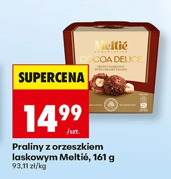 Praliny z orzeszkiem laskowym Meltié promocja w Biedronka