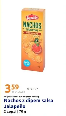 Nachos z dipem salsa jalapeño promocja w Action