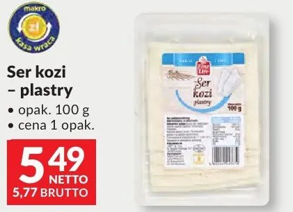 Ser kozi Fine Life plastry promocja w Makro