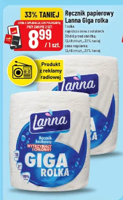 Ręcznik papierowy giga rolka promocja w POLOmarket