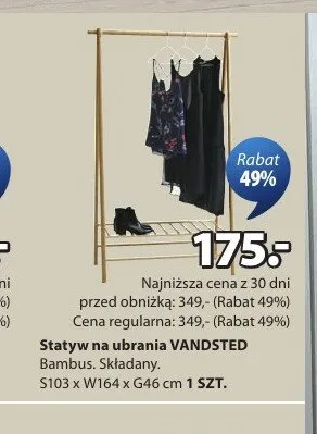 Statyw na ubrania VANDSTED promocja w Jysk