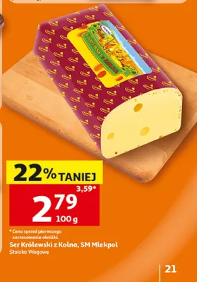Ser Królewski z Kolna SM Mlekpol promocja w Auchan