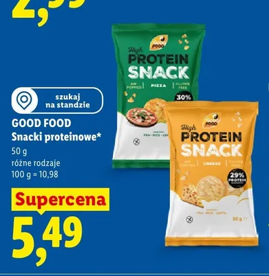 Snacki proteinowe High Protein Snack Cheese GOOD FOOD promocja w Lidl