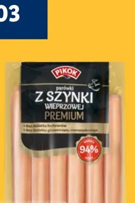Parówki z szynki wieprzowej premium promocja w Lidl