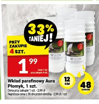 Wkład parafinowy Aura Płomyk promocja w Twój Market