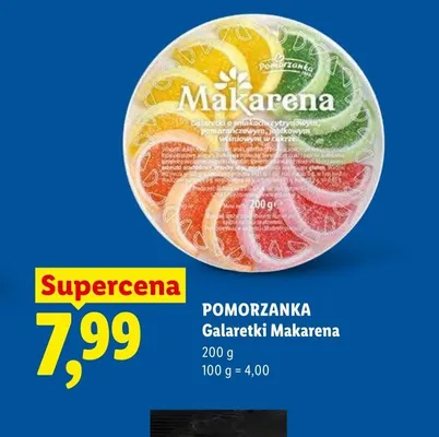 Galaretki Makarena Pomorzanka promocja w Lidl