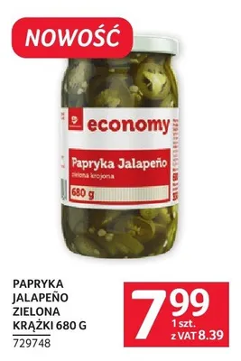 Papryka jalapeno zielona krążki 680 g promocja w Selgros