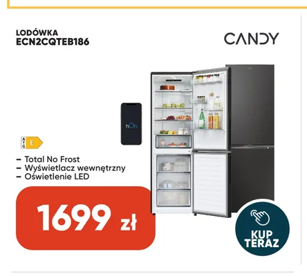 Lodówka Candy ECN2CQTEB186 promocja w Max Elektro