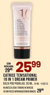 Baza pod podkład 10 in 1 dream primer tenisational promocja w Drogerie Natura