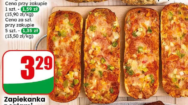 Zapiekanka z salami promocja w Dino