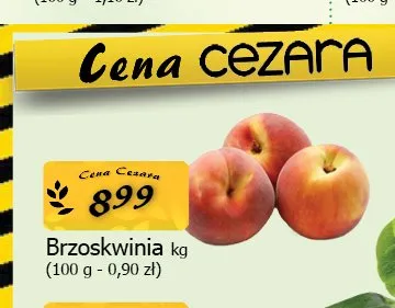 Brzoskwinia promocja w CEZAR Delikatesy