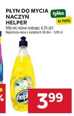 Płyn do mycia naczyń Helper promocja w Stokrotka