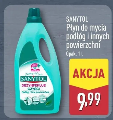 Płyn do mycia podłóg i innych powierzchni promocja w Aldi