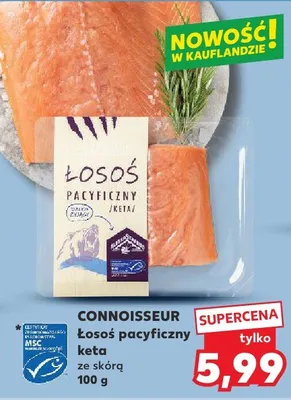 Łosoś pacyficzny keta ze skórą promocja w Kaufland