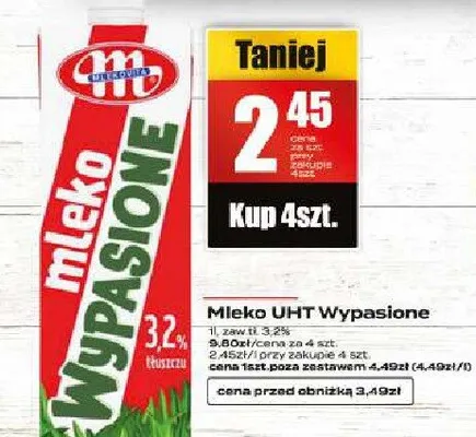 Mleko UHT Wypasione promocja w Supeco