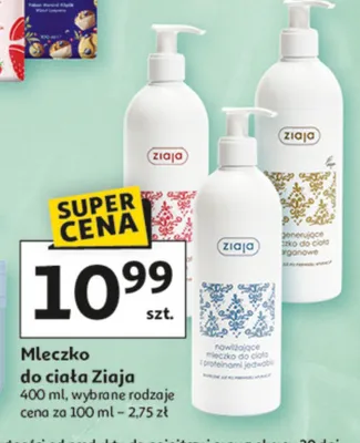 Mleczko do ciała Ziaja promocja w Auchan