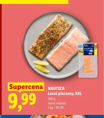 Łosoś pieczony XXL Nautica promocja w Lidl