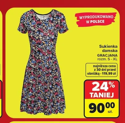 Sukienka damska Gracjana promocja w Carrefour