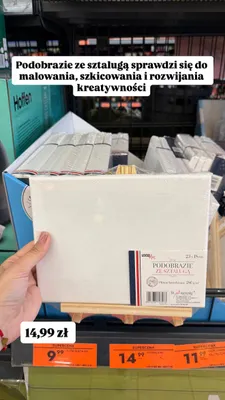 Podobrazie ze sztalugą LOOZZ Art promocja w Biedronka