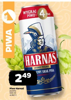 Piwo Harnaś Jasne Pełne promocja w Netto