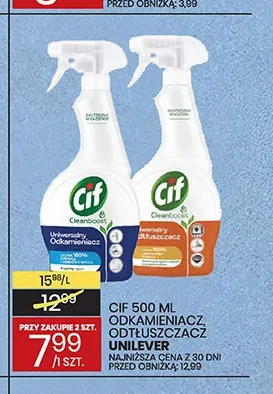 Spray Cif odkamieniacz promocja w Wafelek