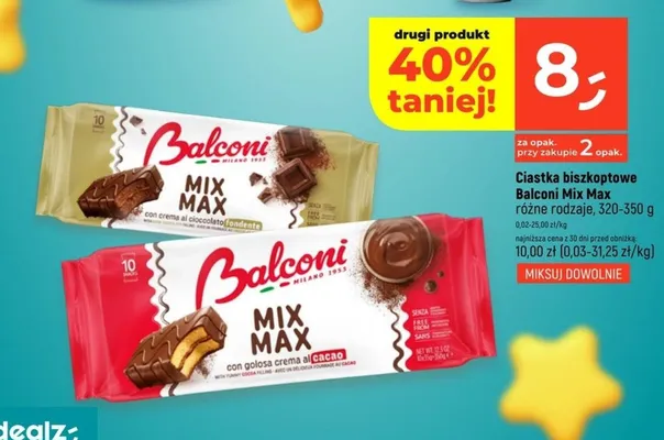 Ciastka biszkoptowe Mix Max różne rodzaje promocja w Dealz