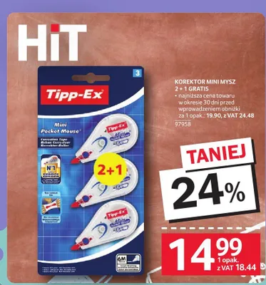 Korektor Tipp-Ex Mini Mysz promocja w Selgros