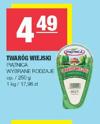 Twaróg wiejski Piątnica promocja w SPAR