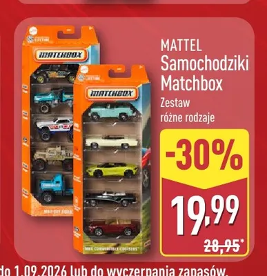 Samochodziki Matchbox Mattel promocja w Aldi