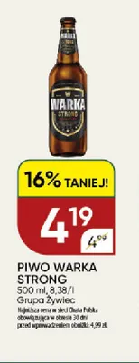 Piwo Warka Strong promocja w Chata Polska