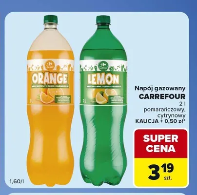 Napój gazowany Carrefour Lemon promocja w Carrefour Express